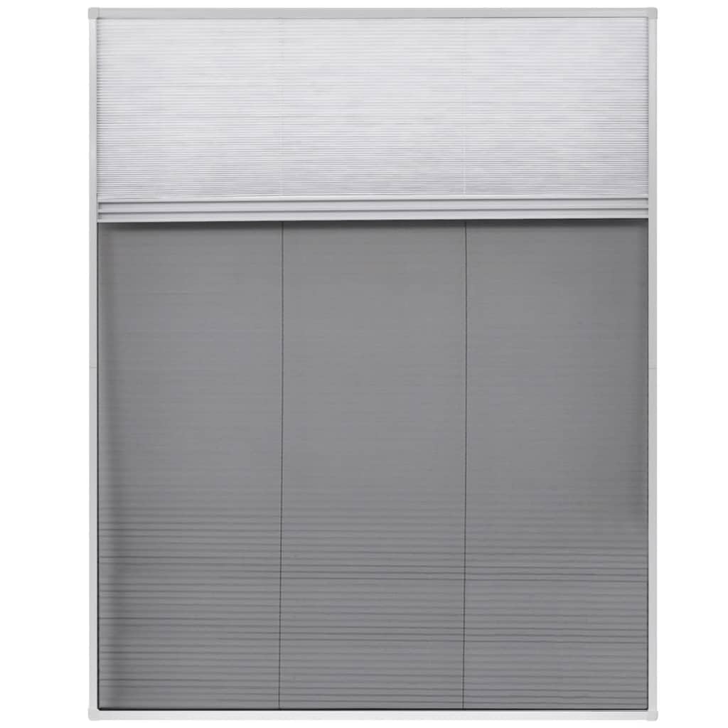 Générique Moustiquaire plissée pour fenêtre et Store Aluminium 80 x 100cm, Maison & Jardin, Décorations, Habillages de fenêtre, Moustiquaires pour fenêtre, Noir, (Poids 1.71KG)