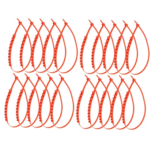 Cabilock 20pcs Tire Chains Set Flexible Nylon Skid Snow Tire Chains for Suvs Cars and Light Trucks Traction Kit for Snow and Mud Non Slip Safety