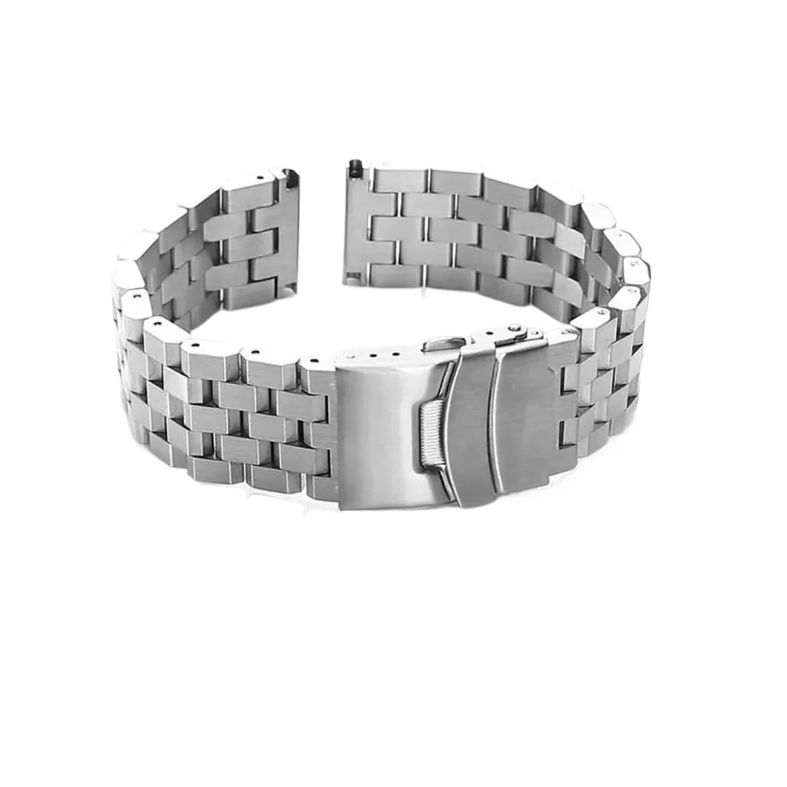 Run Ken Hochwertige, Massive Edelstahl-Uhrenarmbänder Mit Flacher Schnittstelle (18 Mm, 20, 22, 24, 26 Mm) Inklusive Werkzeug