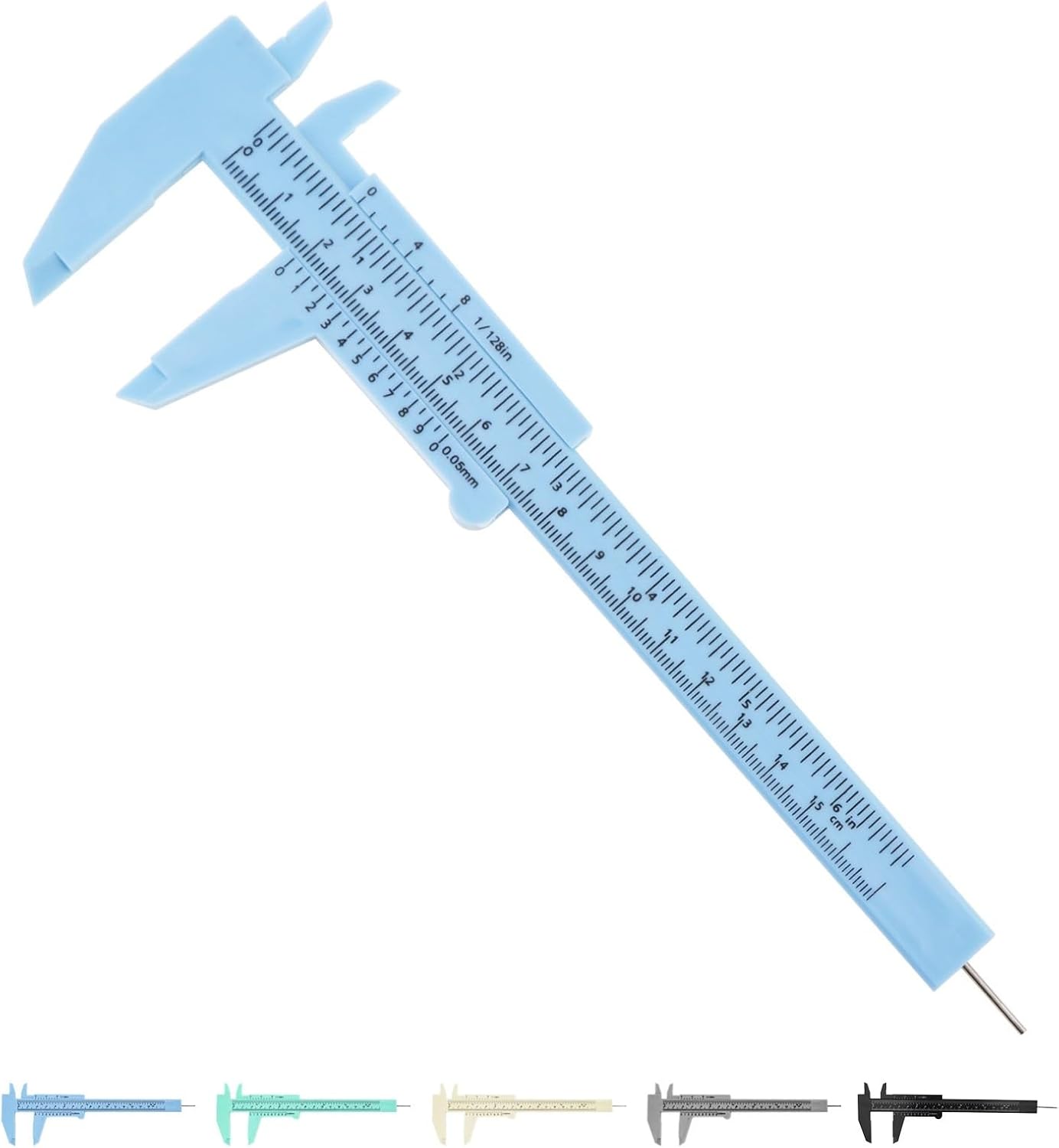 1pcs 0-150mm Metric Imperial Scale Vernier Caliper for Carpentry Jewelry Measuring Students Sliding Gauge Ruler Tool(White)