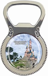 Francja 3D Disneyland Paryż Marne la Vallée otwieracz na lodówkę magnes na lodówkę metal szkło kryształ pamiątka podróż prezent dekoracja domu