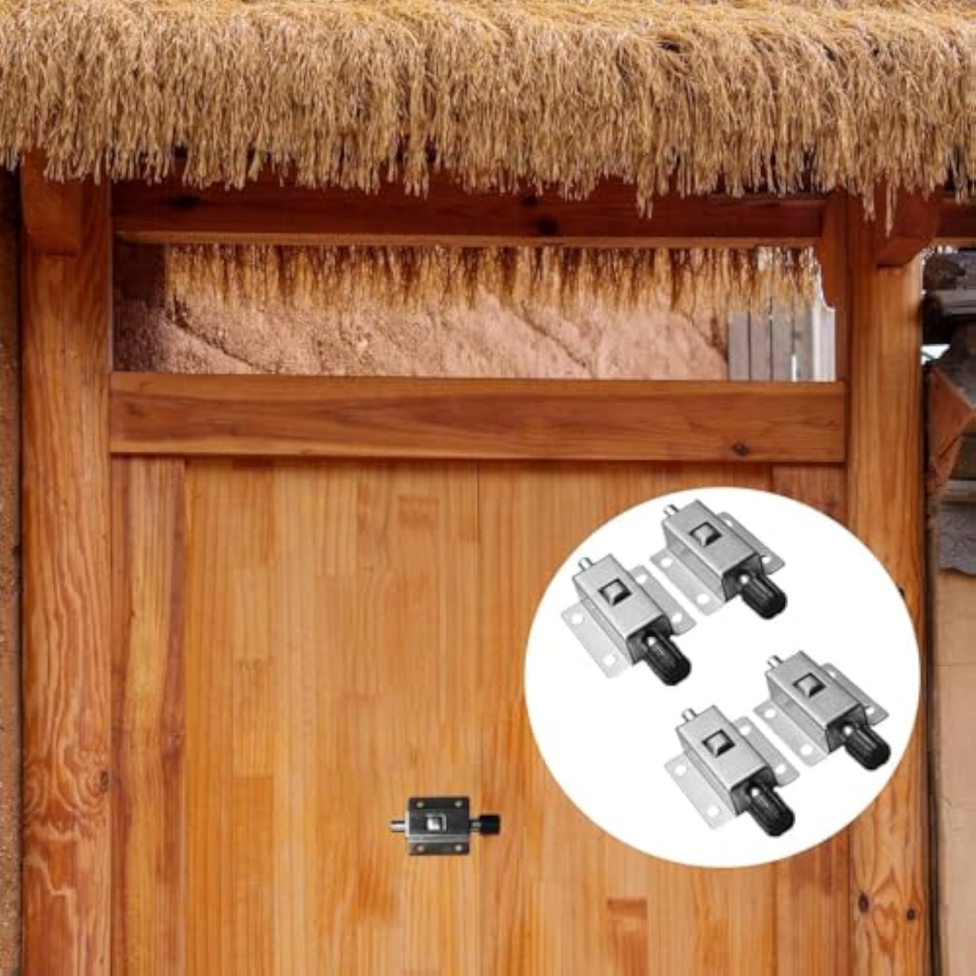 4 Pieces Door Latch Barrel Bolts for Home Use