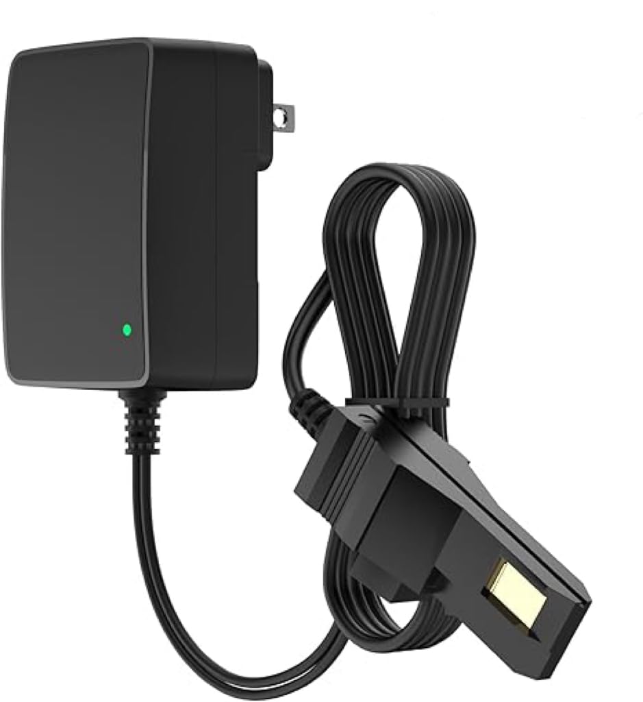 for Power Wheels 12 Volt Battery Charger for P ower Wheel Gray, Replacement Fisher Price 12V Adapter Cord, Light, 6.5FT