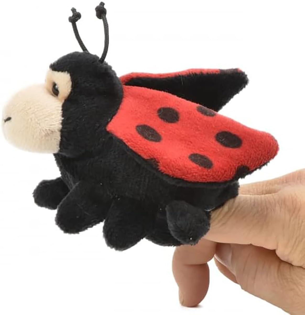 Unipak 1155LAD Ladybug Plush Finger Puppet, 5-inch Length