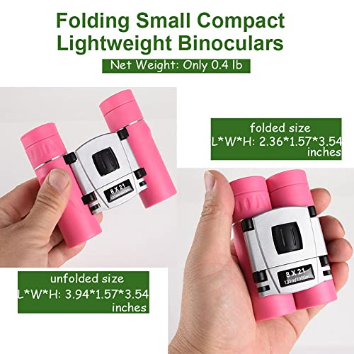 Binoculares compactos 8x21 para adultos y jóvenes miniatura 3