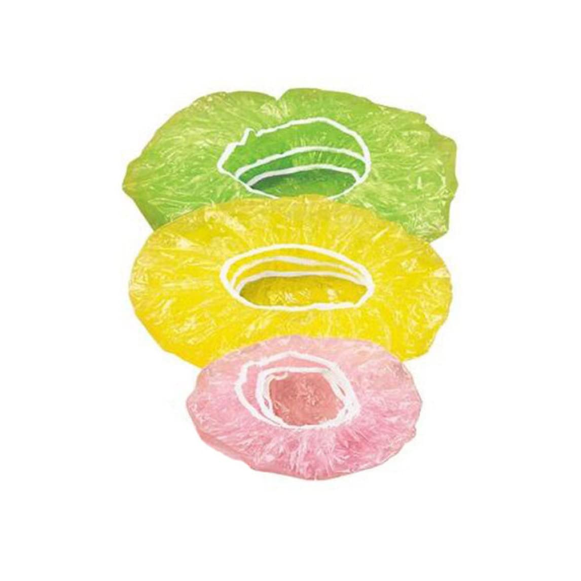 Hperu Food Storage Covers, 24Pcs Reusable Stretchable Elastic Plastic Wrap Bowl Covers Lid - Stretchable Food Wraps