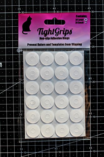 Tightgrips Non-Slip Grips For Quilt Templates - 48 Pieces Total - 24 Large & 24 Small #TOP1