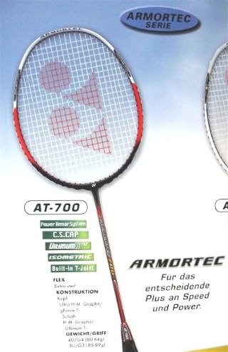 Buy Yonex ARMORTEC 700 Badminton Racquet(Unstrung) Online at Low
