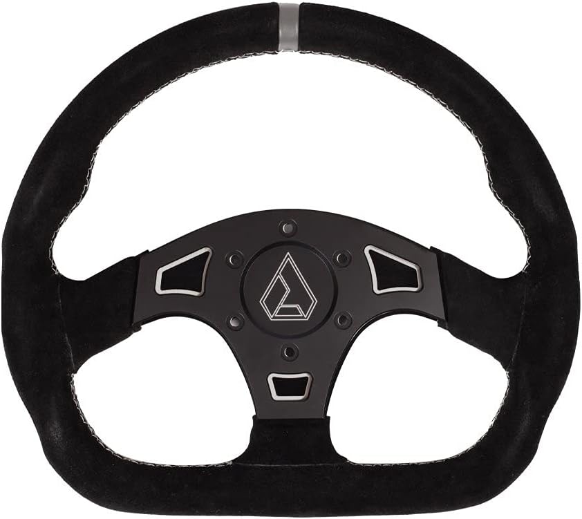 Assault Industries 100005SW1206-Ballistic D V2 Suede Steering Wheel- Grey STI/WH PLT