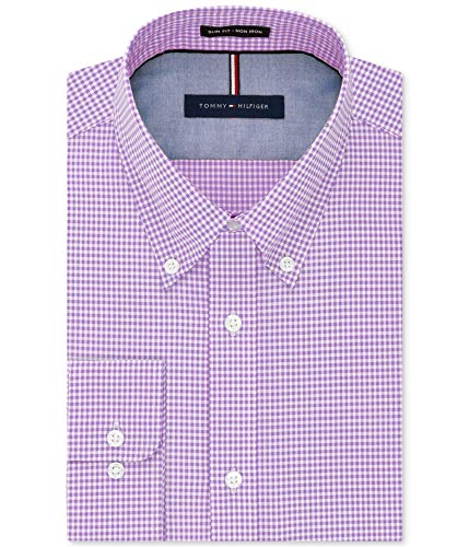 Tommy Hilfiger Mens Slim Fit Non Iron Gingham Dress Shirt product thumbnail 8