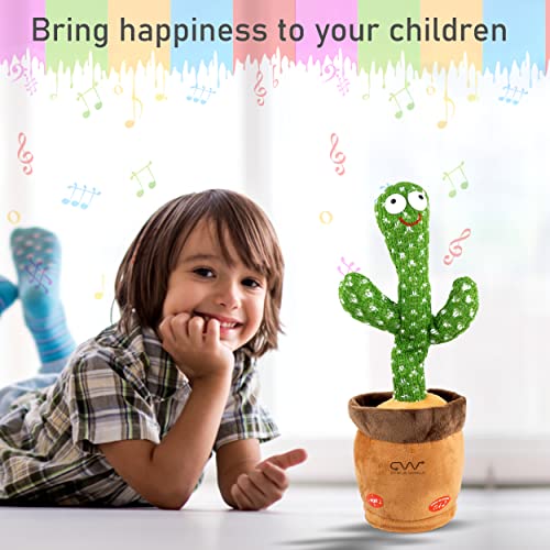 Image of Cable World Talking & Dancing Cactus Toy, Funny Education Toys for Babies Children Playing, Home Decorate (Pack of 1)