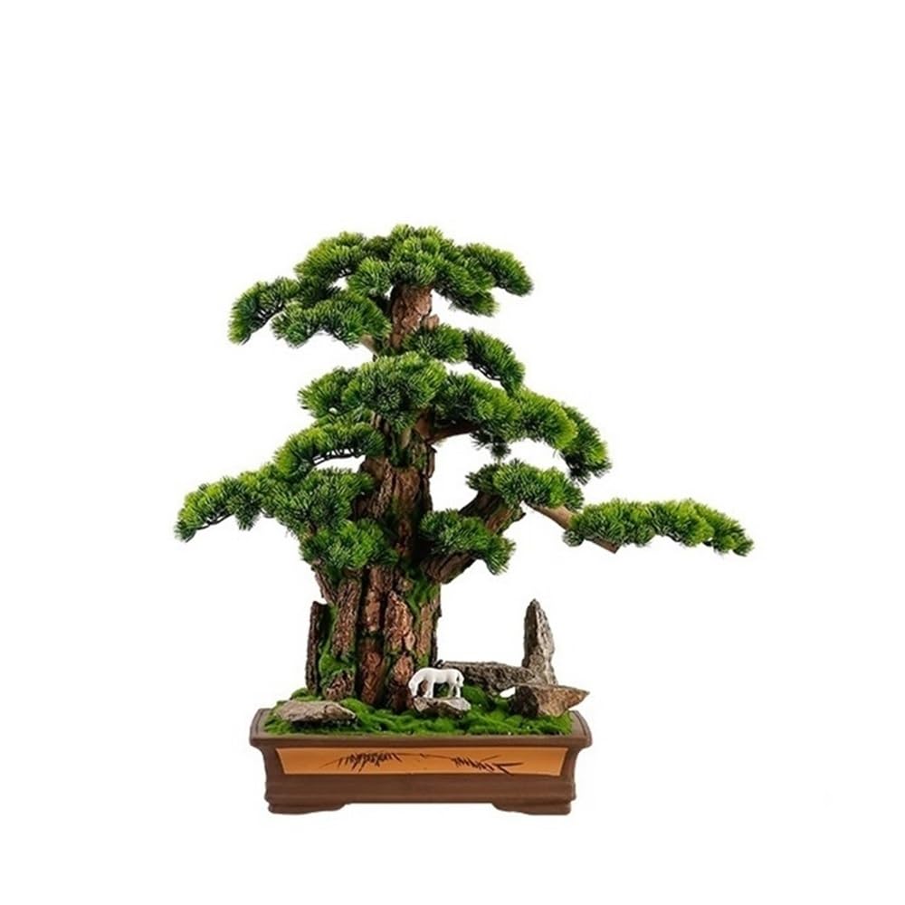 IUokLU Artificial Bonsai Artificial Plants Greenery Bonsai Room Decor Fake Tree For Home Indoor Bookshelf Office Desk