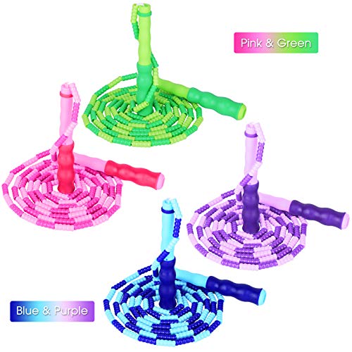 DECDEAL 2 cordas de pular cordas de pular ajustáveis para treino de condicionamento físico para cria