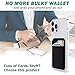3Pack Cell Phone Card Holder Pocket for Back of Phone,Stretchy Stick on Wallet Credit Card ID Case Pouch Sleeve Self Adhesive Sticker with Flap for iPhone Samsung Galaxy-2Black+1Navy Blue