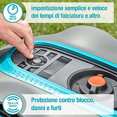 Gardena Sileno City 300 Robot Rasaerba Fino A 300 M² Di Superficie Di Prato, Grigio - Image 7