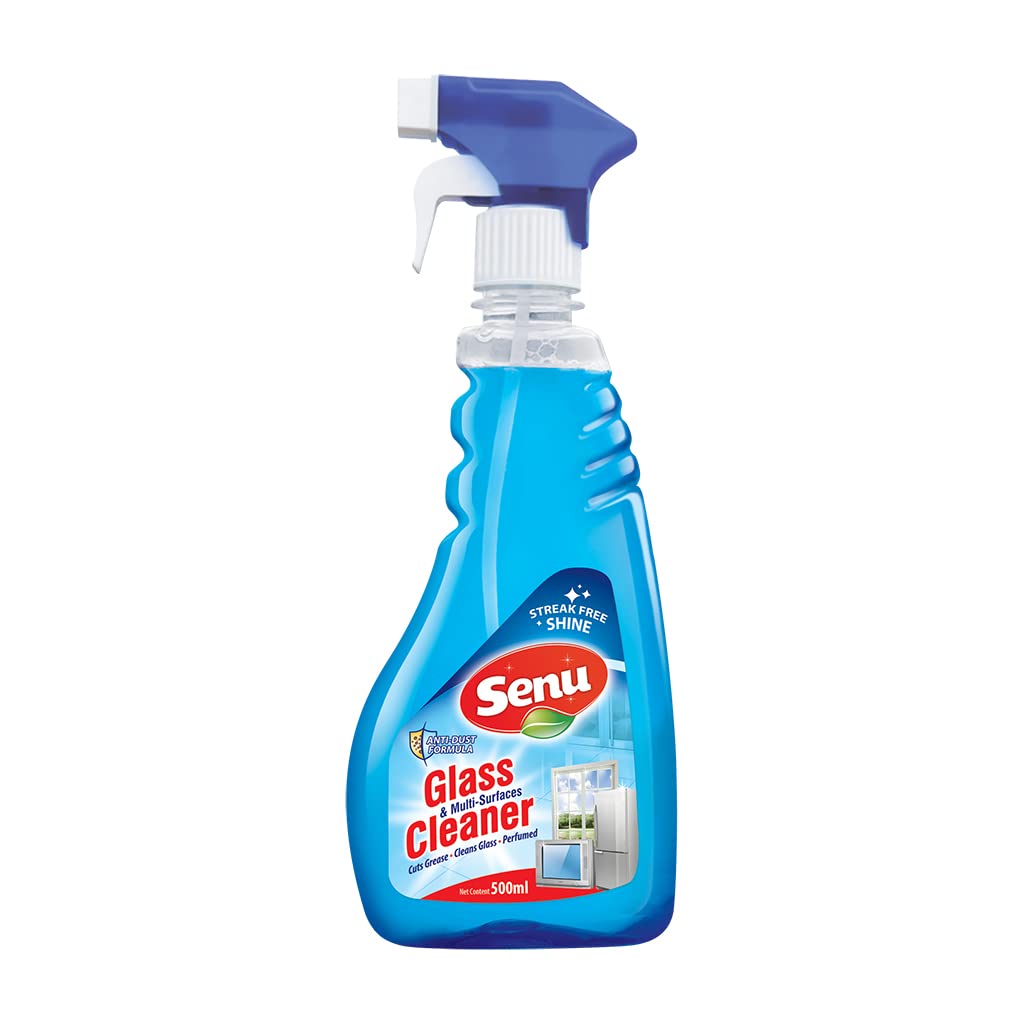 Senu Glass & Multi Surface Cleaner Spray with Streak Free Shine, Suitable for Windows, Bathroom Mirrors, Car Windshield, Dust Repellency (Pack of 1)-image-2