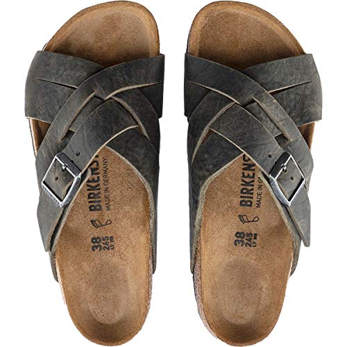 Image of Oiled Leather Lugano Sandals by Birkenstock