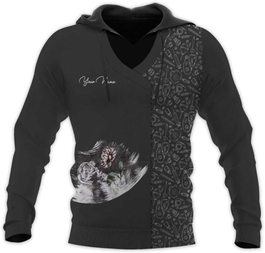 Custom Sonographer Shirt for Men Women, Personalized Ultrasound Tech Shirts for Sonography Technician Gifts Sonographers