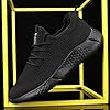 BUBUDENG Men's Trainers Fashion Sneakers Walking Casual Running Shoes Gym Sport Tennis Shoes Black,9 UK(Label Size: 43) #4