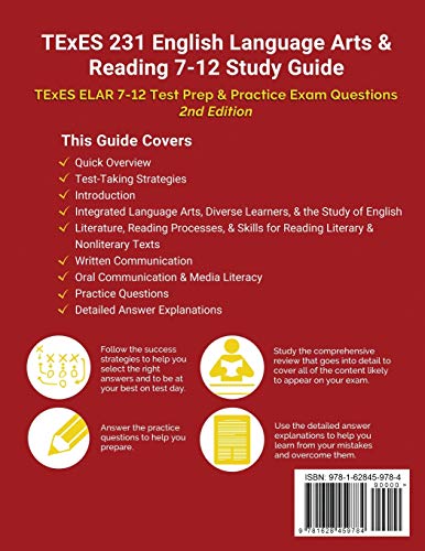 TExES 231 English Language Arts and Reading 7-12 Study Guide: TExES ELAR 7-12 Test Prep and Practice Exam Questions [2nd Edition] - Thumbnail 2