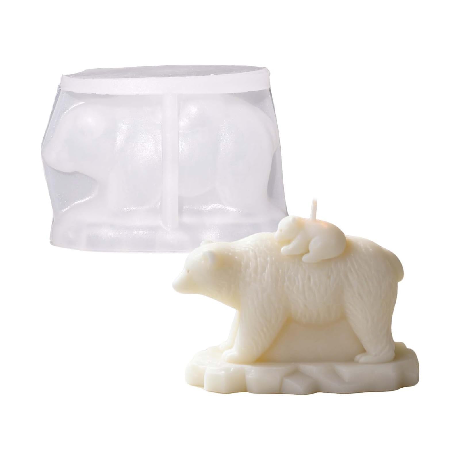 ljhnba Lovely Bear Shaped Craft of Sturdy Silicone Materials Bear Silicone