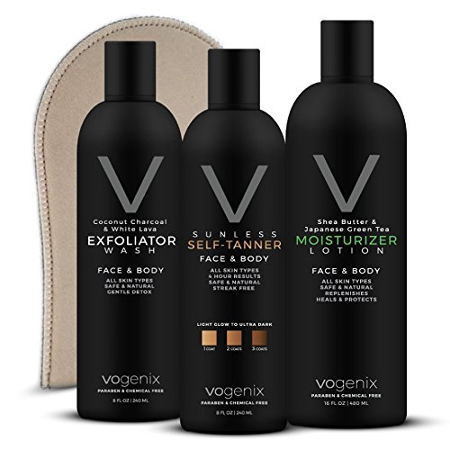 Professional Sunless Self-Tanner Kit - Vogenix - All Natural & Organic
