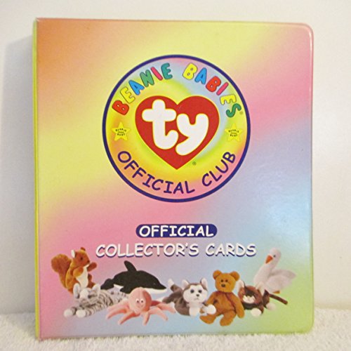 Authentic ty Beanie Babies Official Club 3 Ring Binder and 5 Official Club 9 Card Holding clear pocket pages