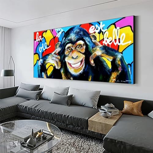 Impression toile affiches et impressions de singe classique pour art mural 75x150 - 3