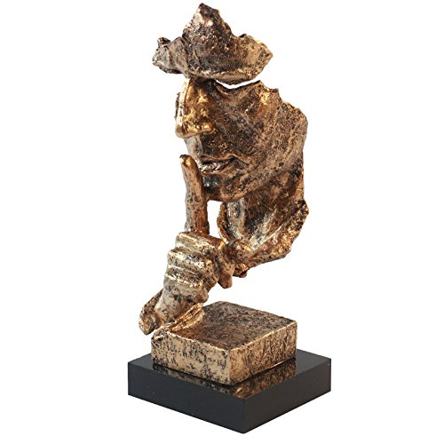 GOLDBEARUK Chut ! Tais-toi ! Sculpture en Bronze - Art Moderne Abstrait Cover