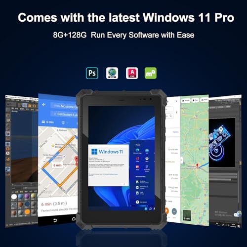 Image of Rugged Tablet W10N,10.1 Inch Windows 11 Pro,8GB+128GB,Intel N5100,IP68 Waterproof,700nit Sunlight Readable,4G,LTE,GPS,WiFi 6 Heavy Duty Industrial Outdoor Work Tablet PC