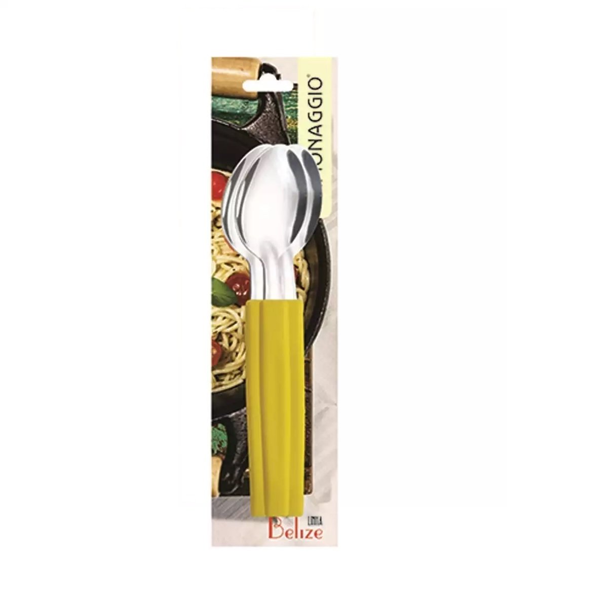 Simonaggio 451/3 Flatware Belize Spoon (3 Set), Stainless Steel, Yellow