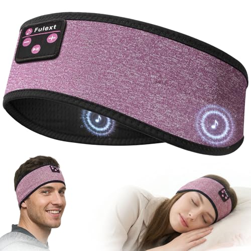 Image of Bluetooth Headband Headphones, Sleep Headphones for Side Sleepers - Sleeping Comfortable with Thin Speaker Microphone Handsfree Best Gift Ideas Women Men