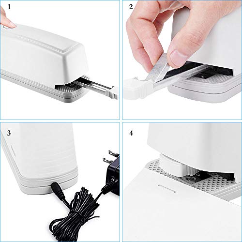 Electric Stapler-Heavy Duty Automatic Stapler-Jam Free 25 Sheet Full-Strip Staple Capacity, Battery Operated or AC Adapter(Included)- for Professional and Home Office Use