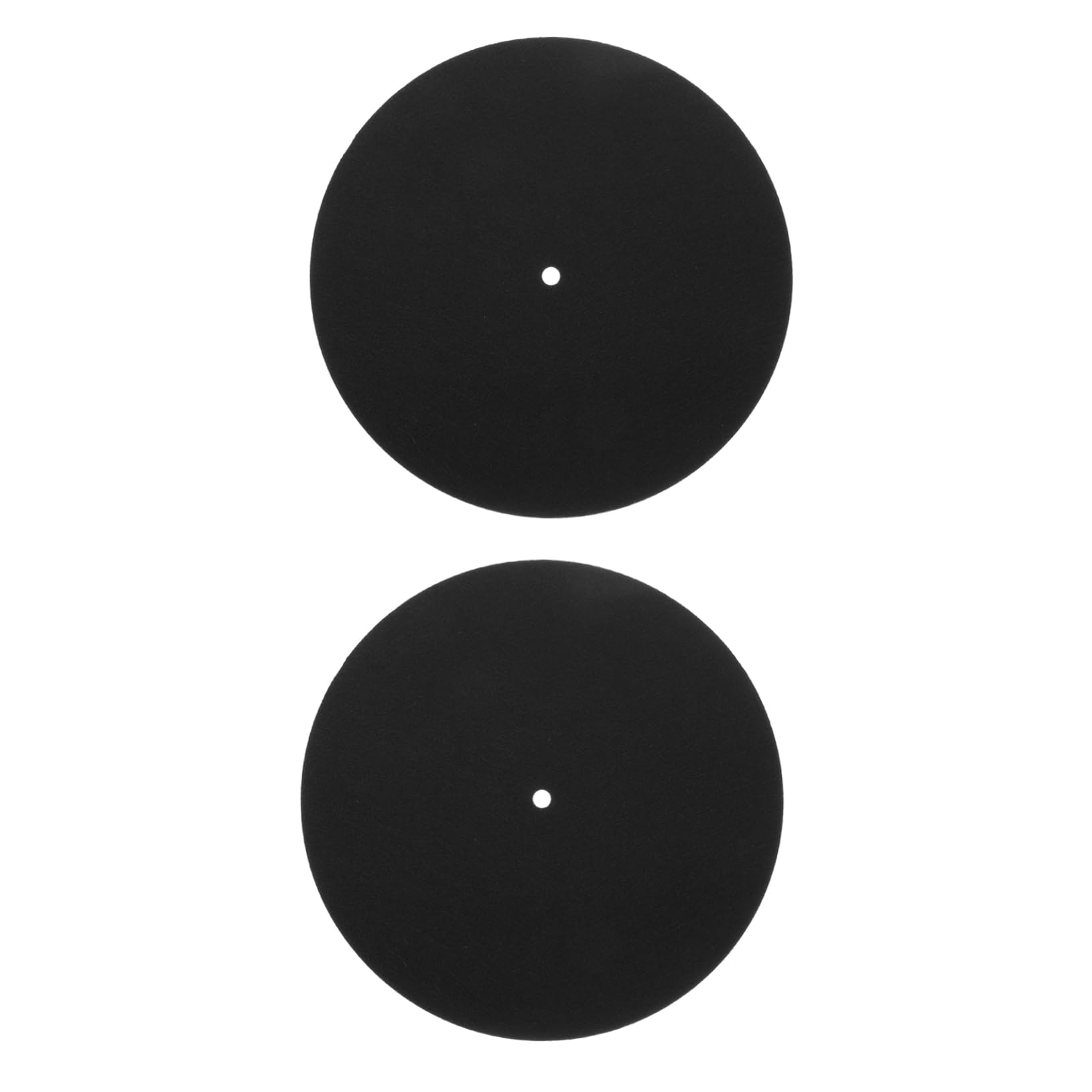 LALAFINA 2Pcs Vinyl Record Mat Protective Turntable Pad for Phonograph Durable Felt Material Reduces Vibration Scratching for Home Disc Accessories
