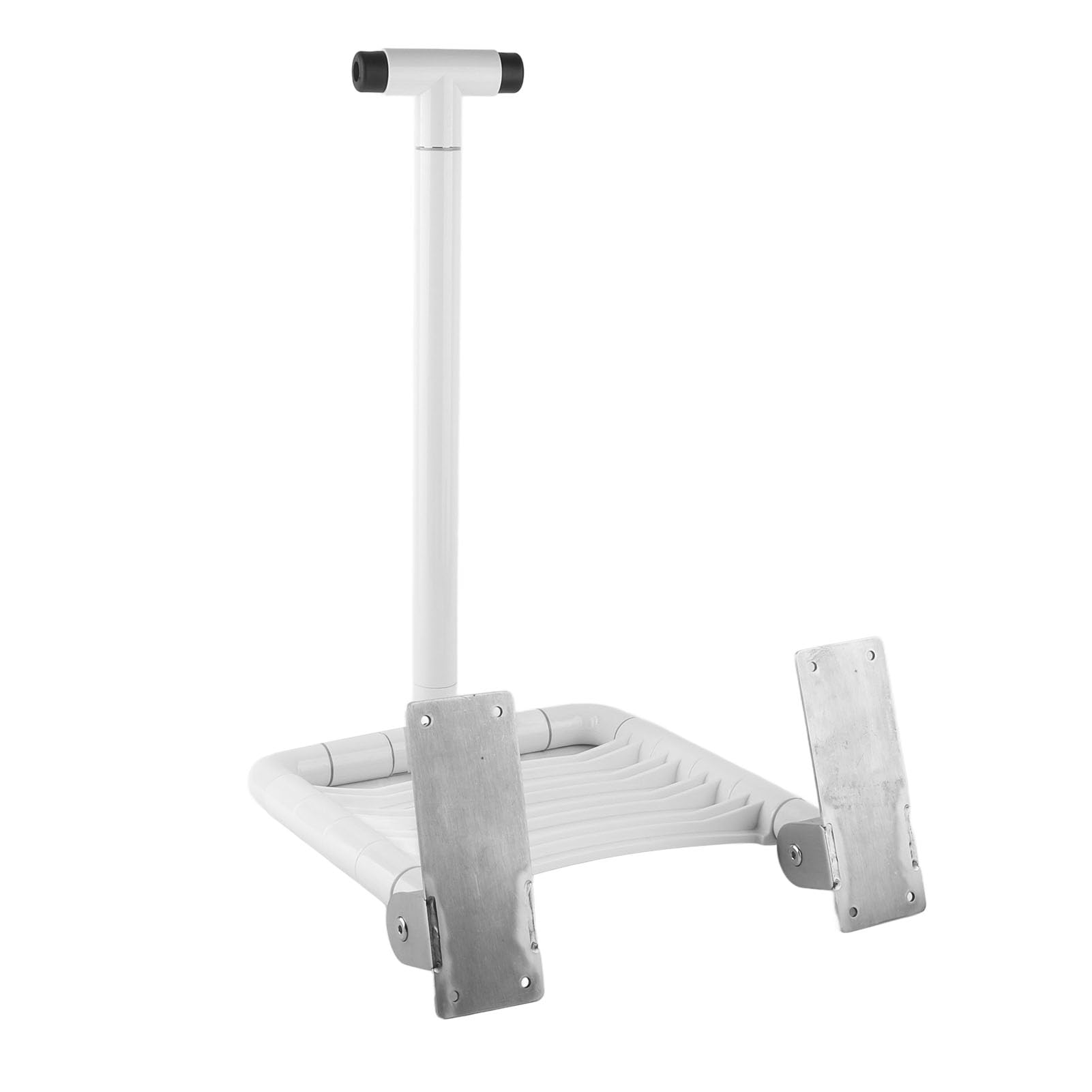 Asiento de Ducha Plegable montado en la Pared Taburete de baño Silla Plegable para Asiento de Ducha Nylon Resistente Acero Inoxidable Cómodo Seguro para Personas Mayores em