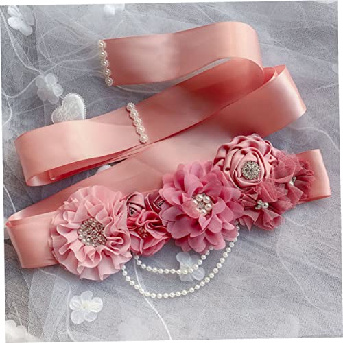 1pc Belt Cinturones De Mujer Para Vestidos Waist Belt for Dresses Rhinestone Decor Maternity Belt for2