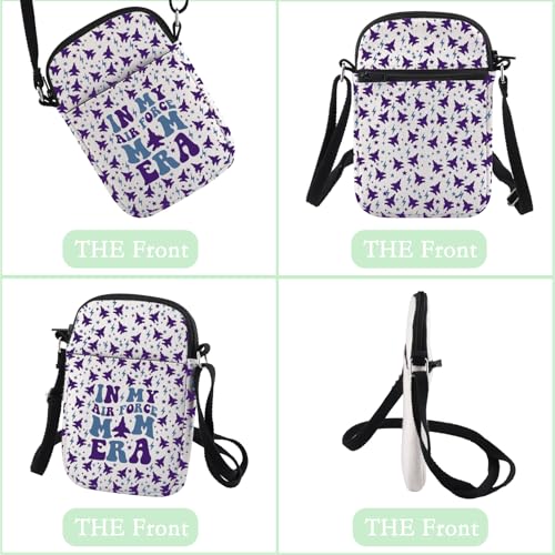 CHOORO Military Mama Gift In My Air Force Mom Era Crossbody Bag Proud Air Force Mom Shoulder Bag3