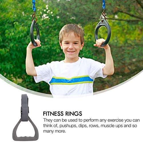 Anillas de gimnasia KICHOUSE 2 piezas con correas ajustables miniatura 3