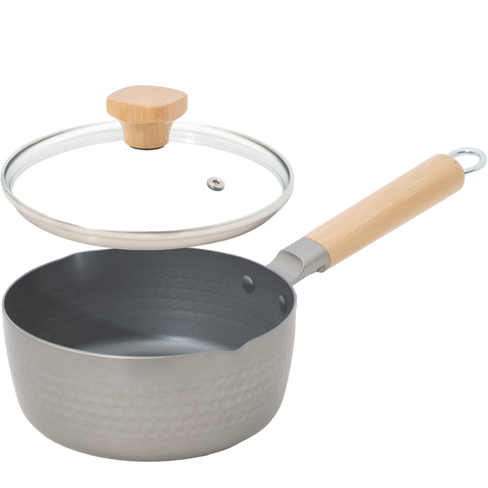 クリーム色 雪平鍋 ガラス蓋付き 中型*3 クリーム色 雪平鍋 ガラス蓋付き 中型*3 クリーム色 雪平鍋 ガラス蓋