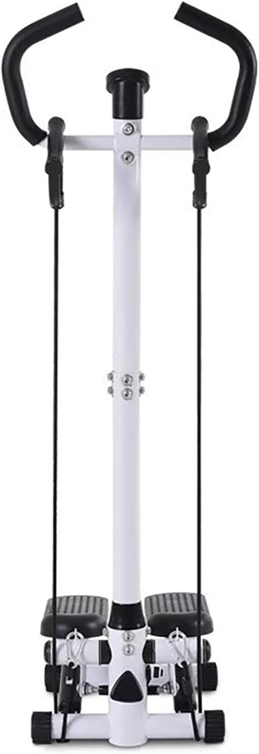 Step Ladder, Home Exercise Stair Climber, Mini Portable Fixed Stair Climber, Adjustable Step Machine, Stair Climber with Non-Slip Pedals and Resistance Bands with Tension Regulator