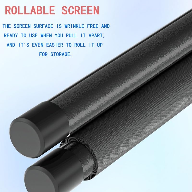 Pantalla de proyector manual 60 pulgadas 16:9 HD para cine en casa miniatura 4