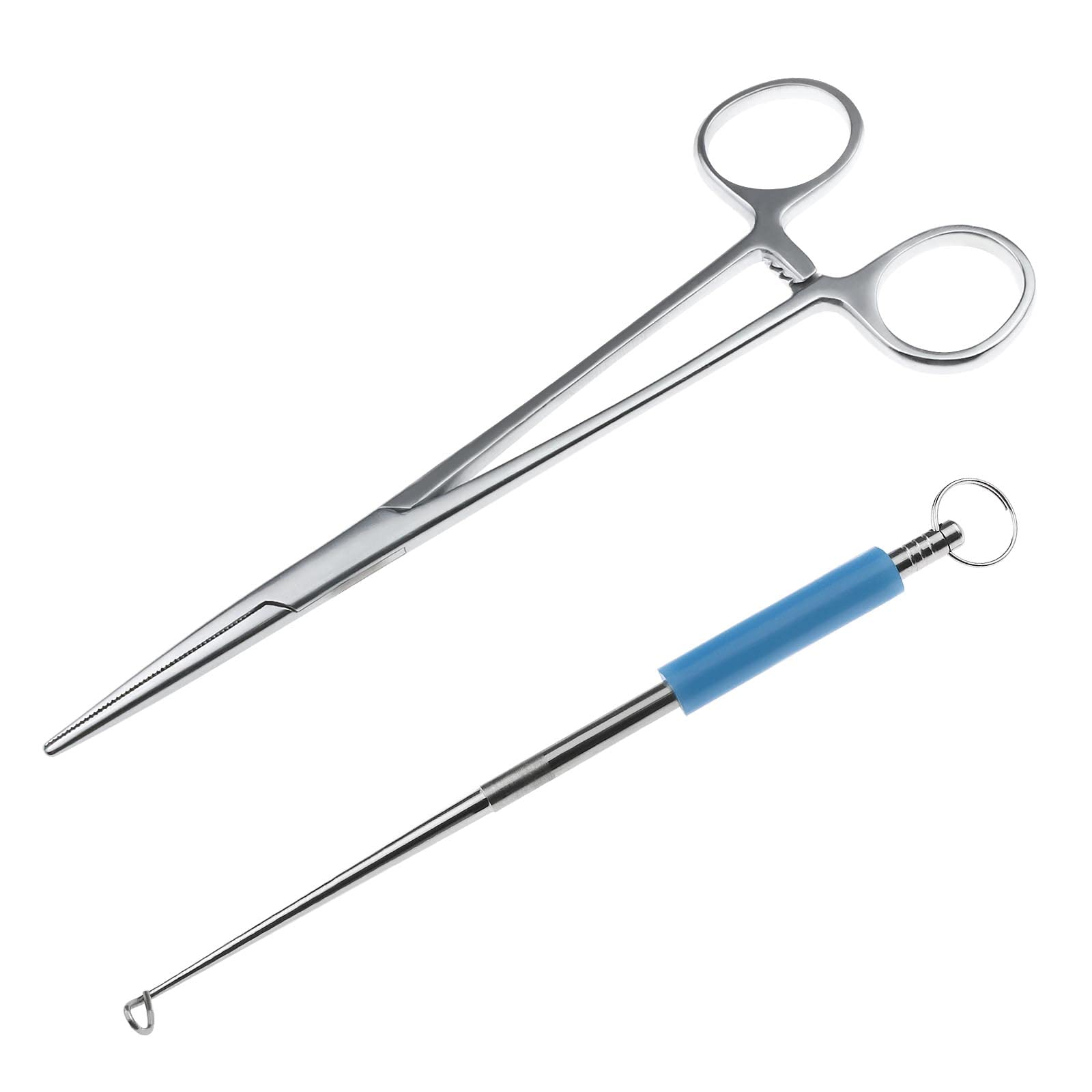 YINETTECH 1PC Straight Fishing Forcep 1PC Fishing Hook Remover Stainless  Steel Fishing Bait Tool for Unhooking Fish Removing Carp Pike