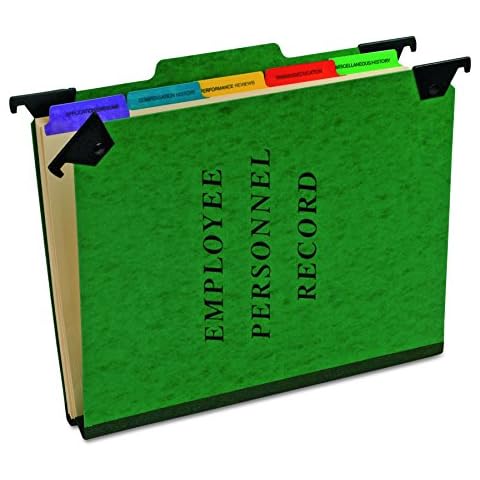 Pendaflex Hanging Employee/Personnel Folders, Letter Size, Green, Each (SER-2-GR) Cover
