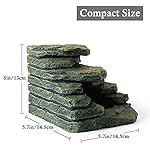 FEDOUR Aquarium Ornaments, Aquarium Mini Skull Skeleton/Aquarium Mini Castle/Aquarium Hippon Cave/Aquarium Rock Stone Cave Decoration, Fish Tank Decoration Landscape Hiding House (Rock Cave) - Image 3