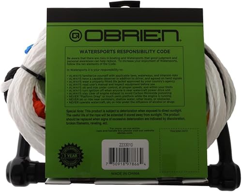 Miniatura 3 de O'Brien Cuerda de esquí acuático combinado de 8 secciones con mango
