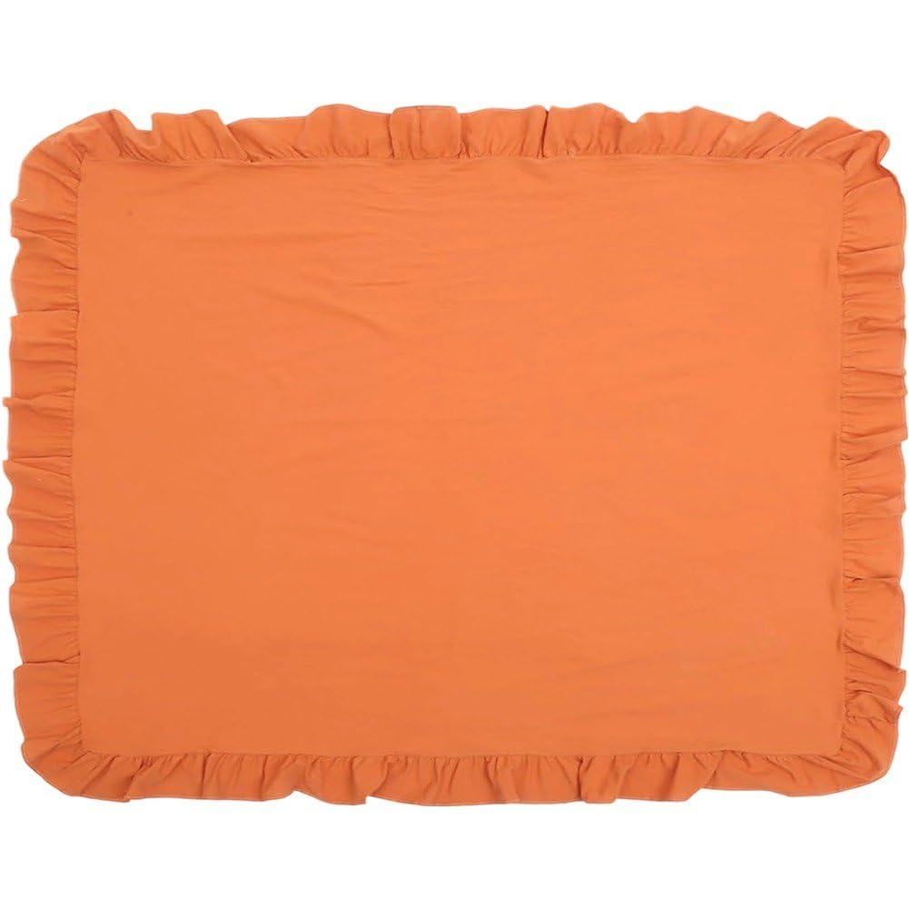 Nappe à volants en coton lavable de qualité supérieure pour décoration de cuisine raffinée