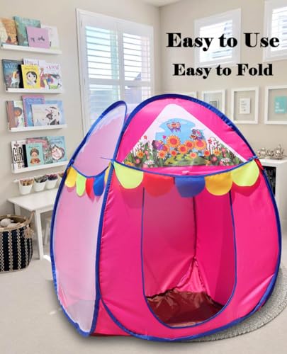 Image of Homecute Igloo Type Foldable Popup Small Size Kid's Toys Play Tent House for Indoor & Outdoor, Suitable for 1 Year to 6 Years (Small Size Pink)