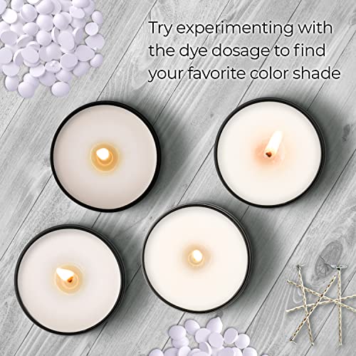 Image of Candle Shop - White Color 2 oz- Dye Chips for Making Candles - Candle Wax Dye - A Great Choice of Colors
