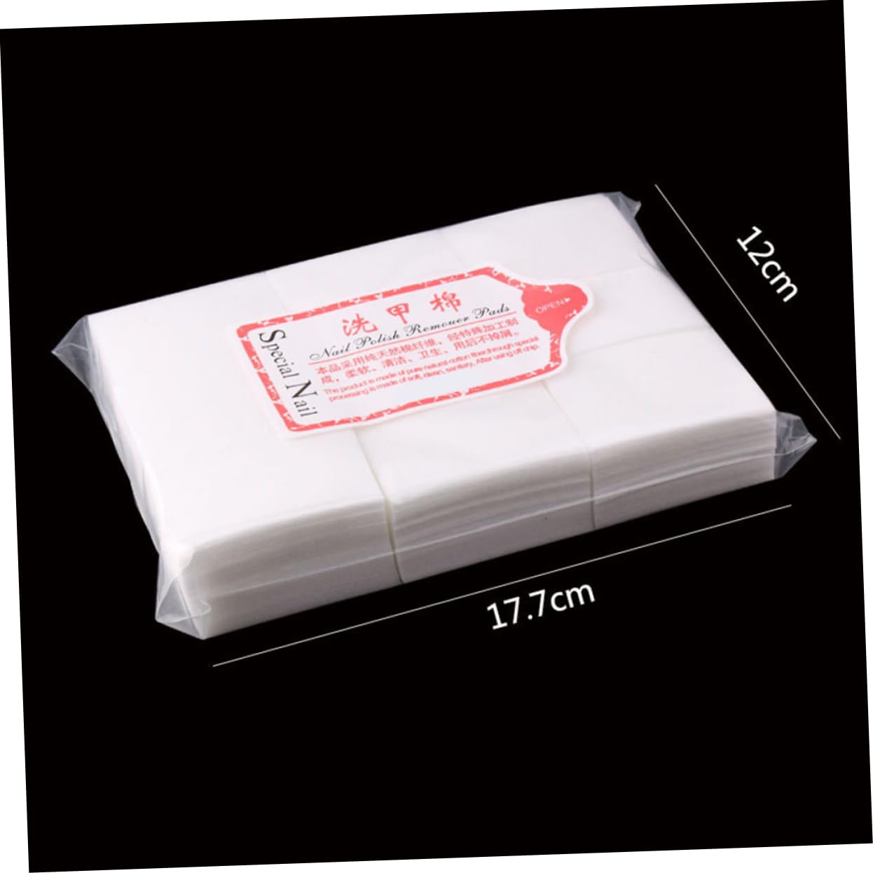 SOESFOUFU Thickened Nail Polish Remover Pads 3000pcs Set Nail Cleaning Pads for Home Salon Gentle on Nails