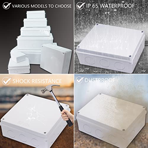 Zulkit 8x Projektboxen ABS — 92x58x32 Mm — Kleine Elektronik-Gehäuse Für DIY, Steckdosen, Sensoren & Batterieprojekte
